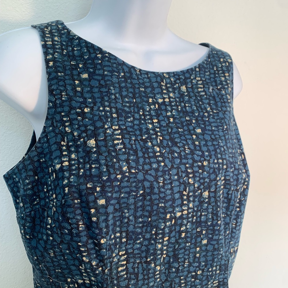 Ann Taylor Petite Blue Sleeveless Dress Small